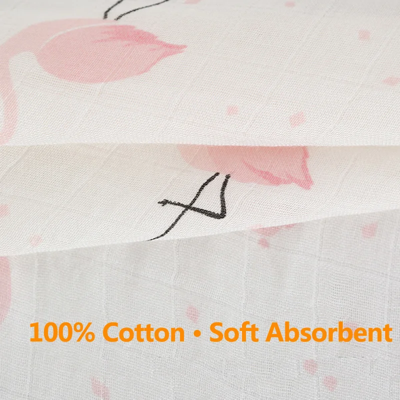 110*110CM Swaddle Blanket Baby Newborn Bamboo Muslin Bed Sheet Kids Bedclothes Baby Bath Towel Blankets Swaddle Cotton