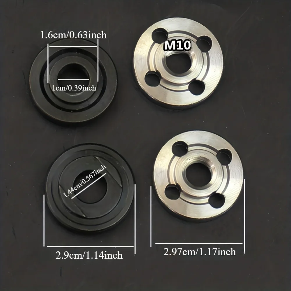 3PCS Angle Grinder Extension Rods - M10 8cm Adapter, Polishing Pad Adapter, Electric Tool.