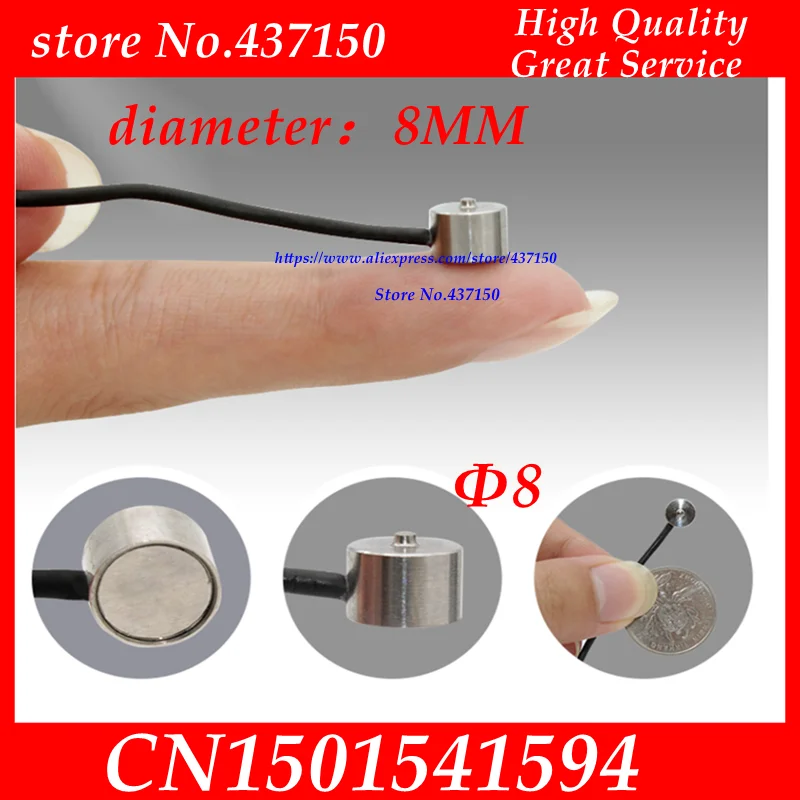 mini load cell micro load cell miniature pressure sensor button pull weighing sensor super small size weight sensor 8mm diameter