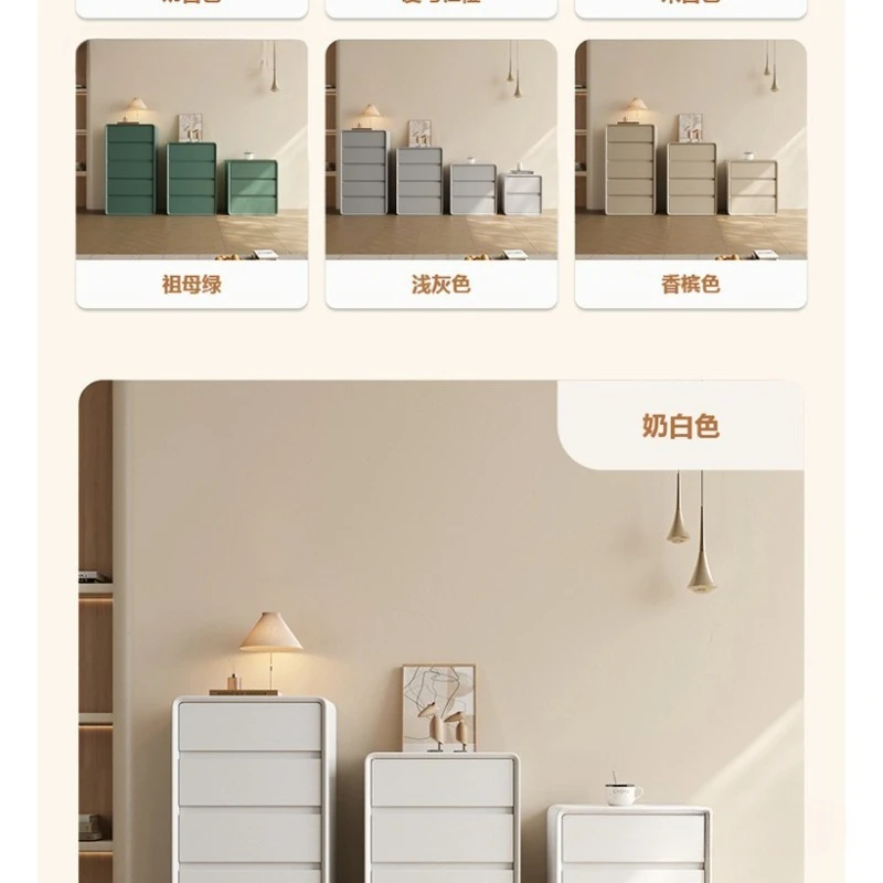 Комод для гостиной, чистый белый ящик, два крема, простой современный шкаф для хранения, шкаф для спальни, три или четыре