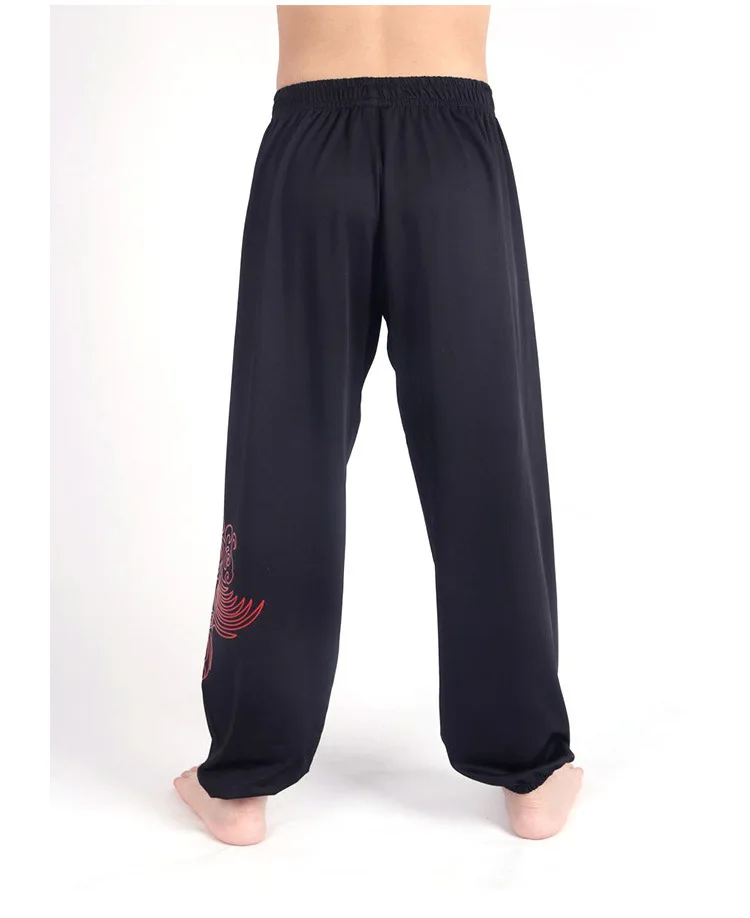 Kung Fu Pants Wing Chun Tai Chi Clothing Martial Arts Yoga Pants Men Loose Wushu Artes Marcia Pants Black