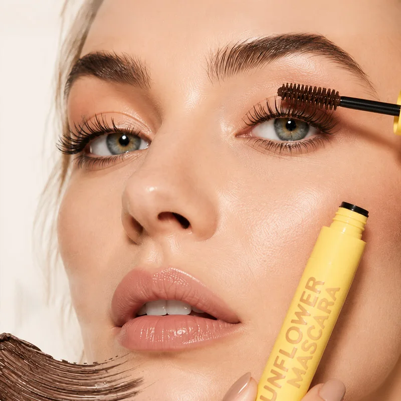 Sunflower Mascara Lengthening Curling Waterproof Long Lasting Brown Eye Makeup