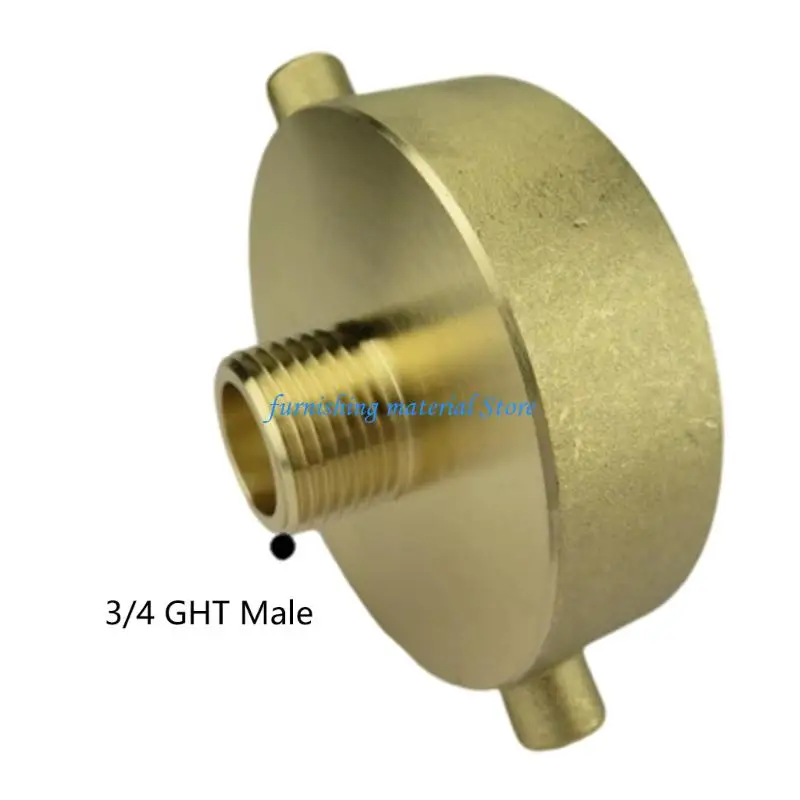 Y5GD Practical Brass Hydrant Hose Adapter 2 1/2 Inch Female x 3/4 Inch Male
