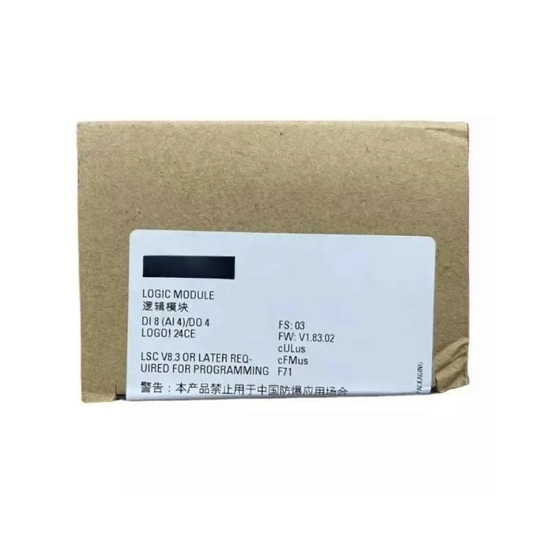 New 6ED1052-1CC08-0BA2 original logo! 24CE V8.4 logic module 8 DI (4 AI)/4 DQ for Siemens PLC marking stock