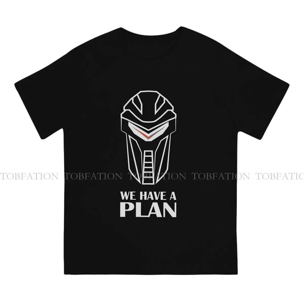 Battlestar Galactica Pure Cotton TShirt We Have A Plan Cylon BSG Classic T Shirt Oversized Men Tee Shirt Ofertas Trendy