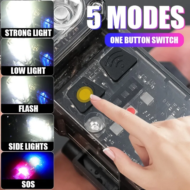 COB LED Headlamp Induction Head Lamp USB Rechargeable Head Flashlight Outdoor Camping Waterproof Fishing Sensor Work Flashlight