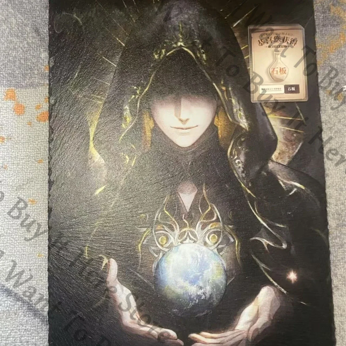 Anime Lord of Mysteries Klein Moretti Cosplay, Impresión Artística en Pizarra Natural, Losa Decorativa, Placa de Piedra, Modelo de Regalo