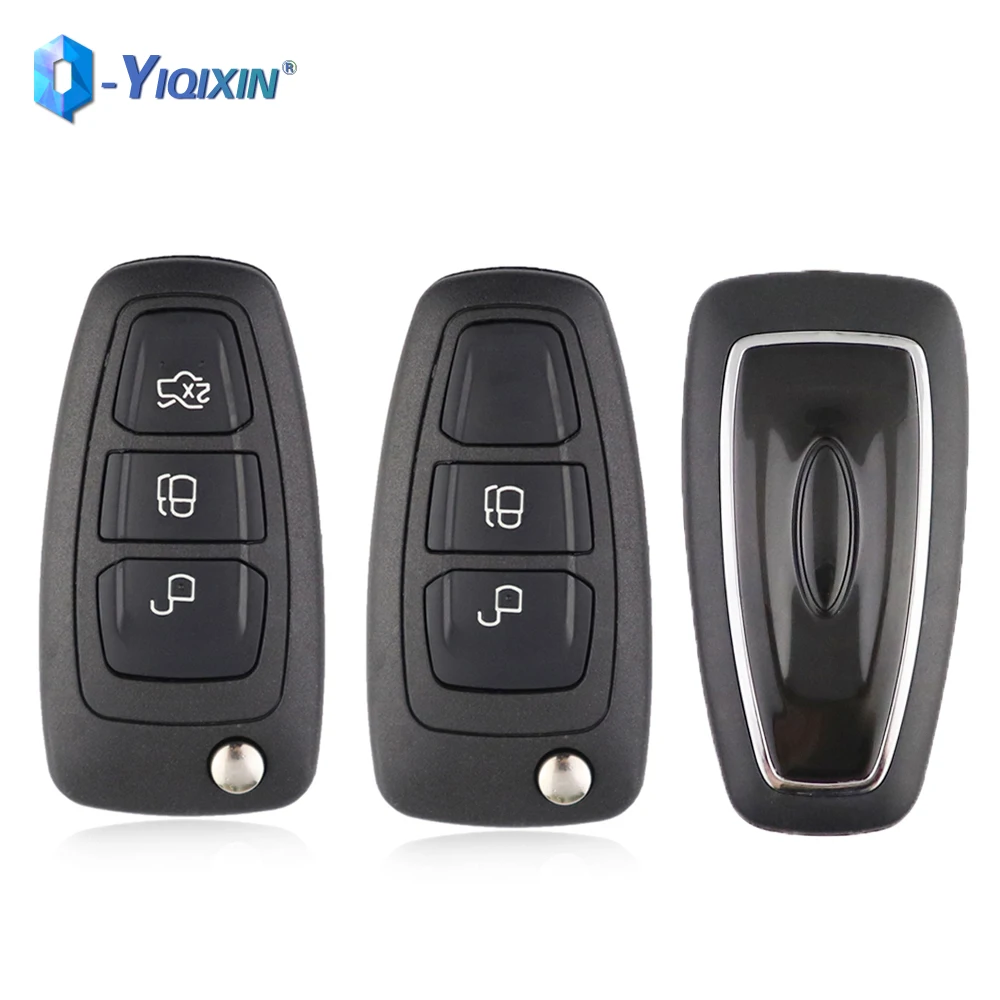 YIQIXIN 2/3 Buttons Remote Car Key Shell For Ford Mondeo C-Max S-Max Focus Fiesta Ranger 2011 2012 2013 2014 2015 Fob Case Cover