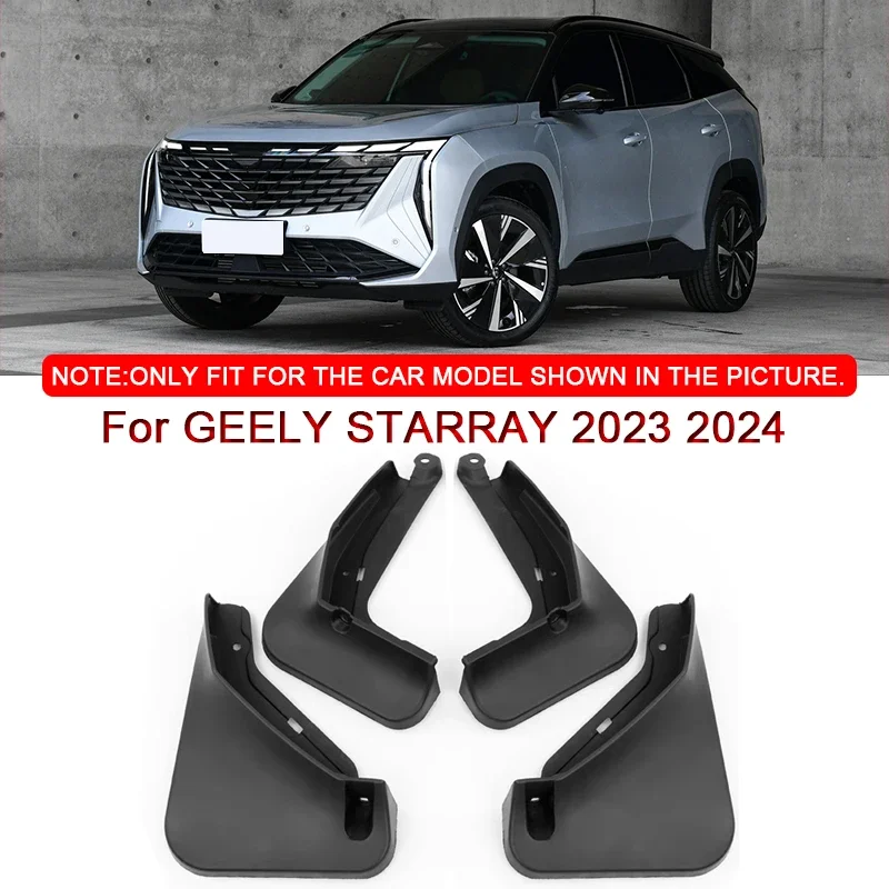 

Fit For GEELY STARRAY 2023 2024 Car Styling ABS Car Mud Flaps Splash Guard Mudguards MudFlaps Front Rear Fender Auto Accessories