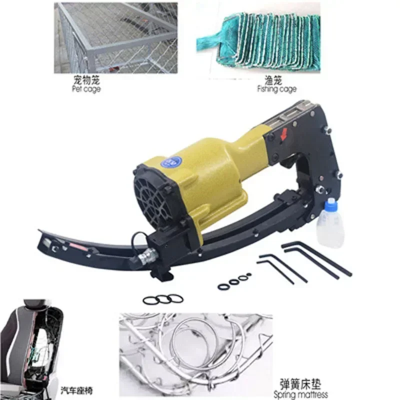 2021 NEW Pneumatic Nail Gun Clinch Clip Guns Spring Mattress Sofa Nail Gun M66 Stapler Clinching Tool for Cage Fixing