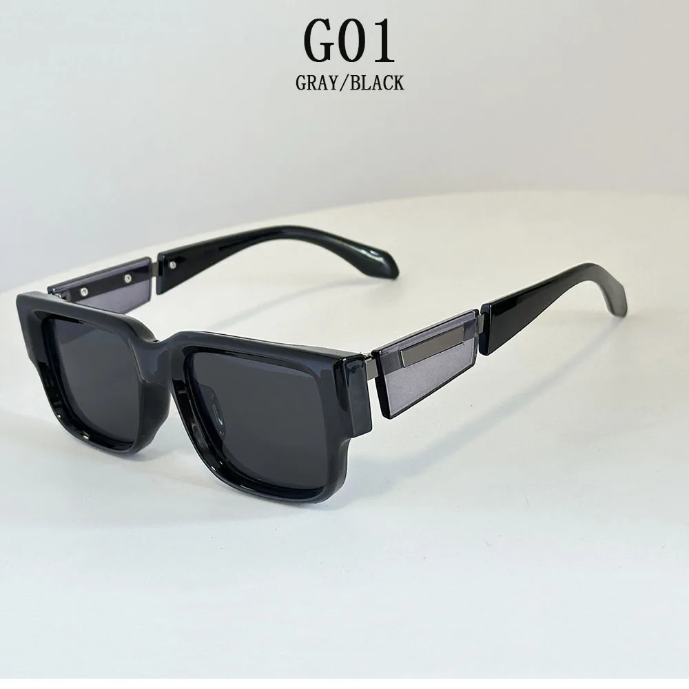 Quadratische Sonnenbrille für Herren, Vintage-Luxus-Sonnenbrille für Damen, 2025, Retro-Mode, Brille, Urlaub, Gafas De Sol Hombre, Lunette Soleil Femm – Detail 1