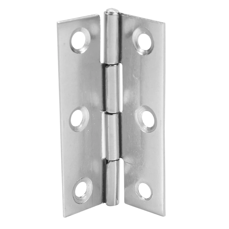 HOT! 2.5 Inches Long 6 Mounting Holes Stainless Steel Butt Hinges 120 Pcs (Pack Of 120)