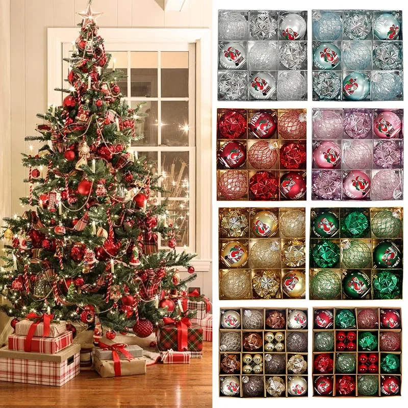 Christmas Tree Balls Decoration Tree Ornaments Ball Hanging Tree PendantsHome PartyDecor New Year Gift Merry Christmas