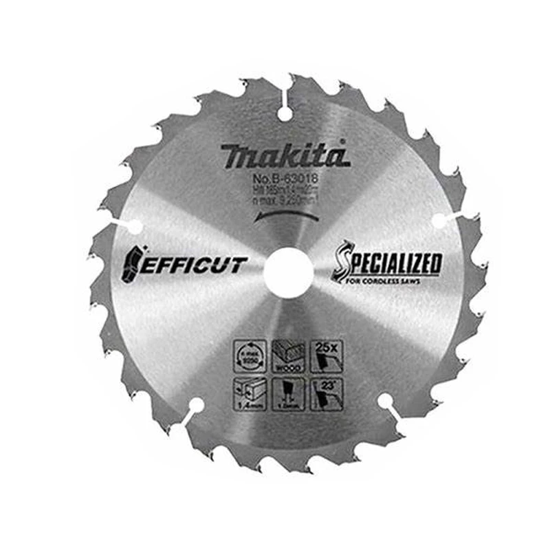 Matika B-63018 Cutting Machine Slicing Portable Wood Hard Alloy Circular Saw Blade With a Diameter of 165mm