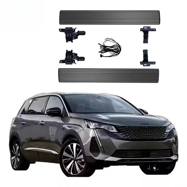 

5008 2017-2023 Colorful Electric Side Step LIUSH Electric Running Board Light Emitting Diode Light Electric Pedal