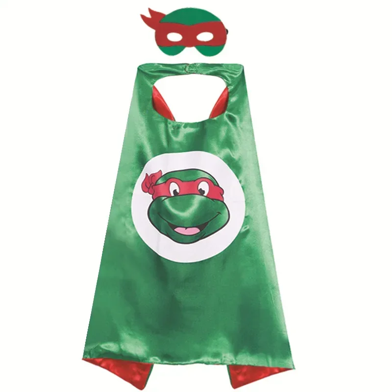 One Piece Hot Teenage Mutant Ninja Turtles Child Cloa Cosplay Party Cloak Male Hero Doublelayer Adult Cosplay Halloween Costumes