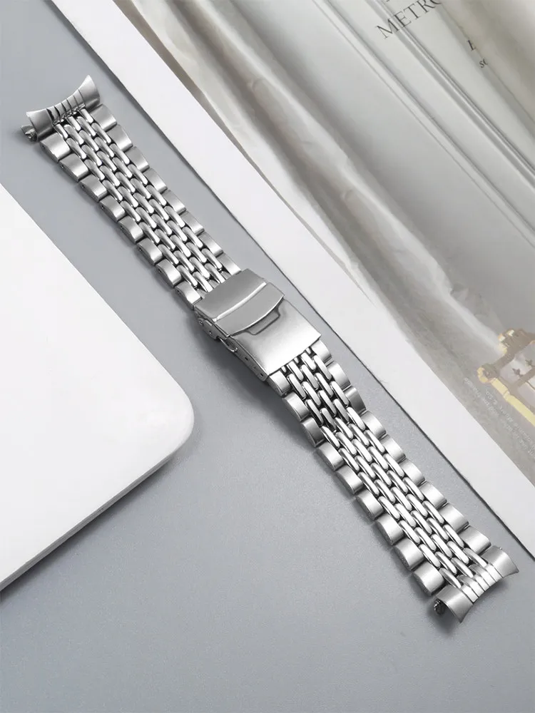 Stainless Steel Watch Strap Is Suitable for Seiko No. 5 Black and Green Water Ghost Canned Cocktail Series Steel Strap Men 22mm