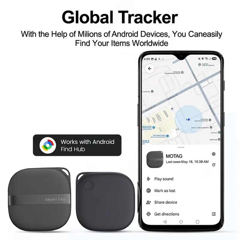 Smart GPS Tracker Remote Positioning Functionality, Anti-Lost Key Finder, For Google Search Center Support, For Android Devices