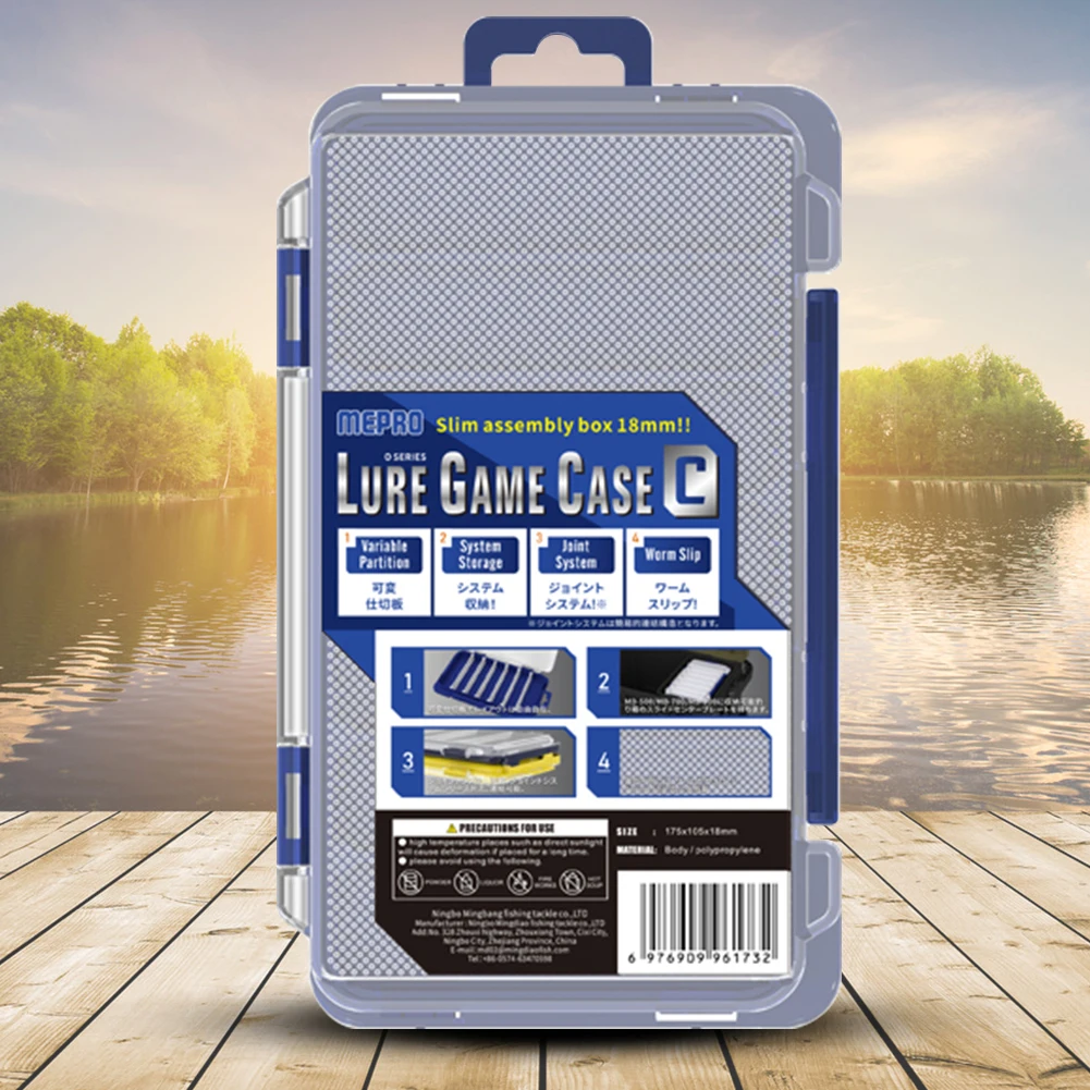 Portable Fishing Tackle Boxes Waterproof Universal Bait Lure Hook Boxes Shockproof Adjustable Partition Fishing Gear Accessories