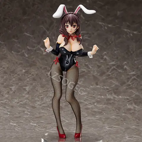 36cm Anime FREEing KonoSuba God's Blessing Yunyun Bunny Girl PVC Action Figure Toy 1/4 Collection Model Doll Gift