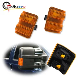 Gtinthebox Front Side Mirror Signal Light Covers For Ford F250/F350/F450/F550 Supber Duty/F150 & For Lincoln Mark,No Bulb/Socket