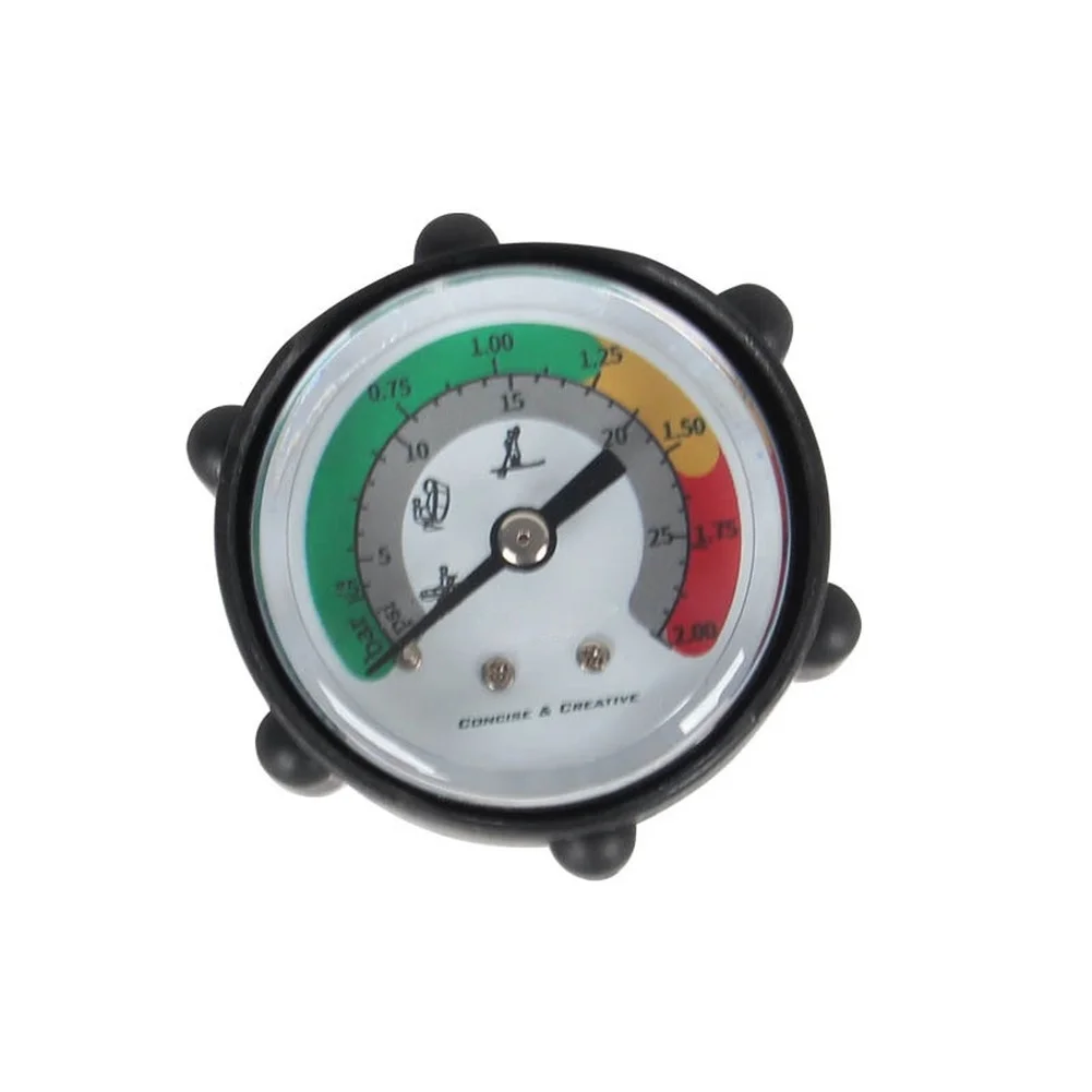 Analog Pressure Meter 30 PSI for Inflatable Boats Paddle Boards Canoes Kayaks Portable Air Pressure Gauge 70g Black PP Unit