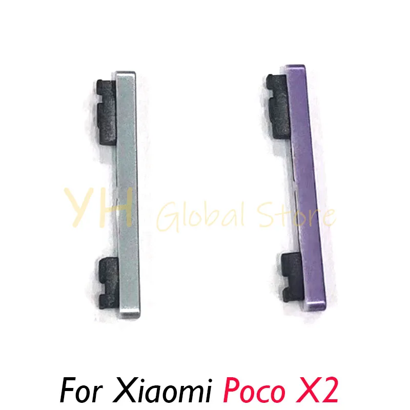 

10PCS For Xiaomi Mi Poco X2 F2 F3 F5 Pro Power Button ON OFF Volume Up Down Side Button Key Repair Parts