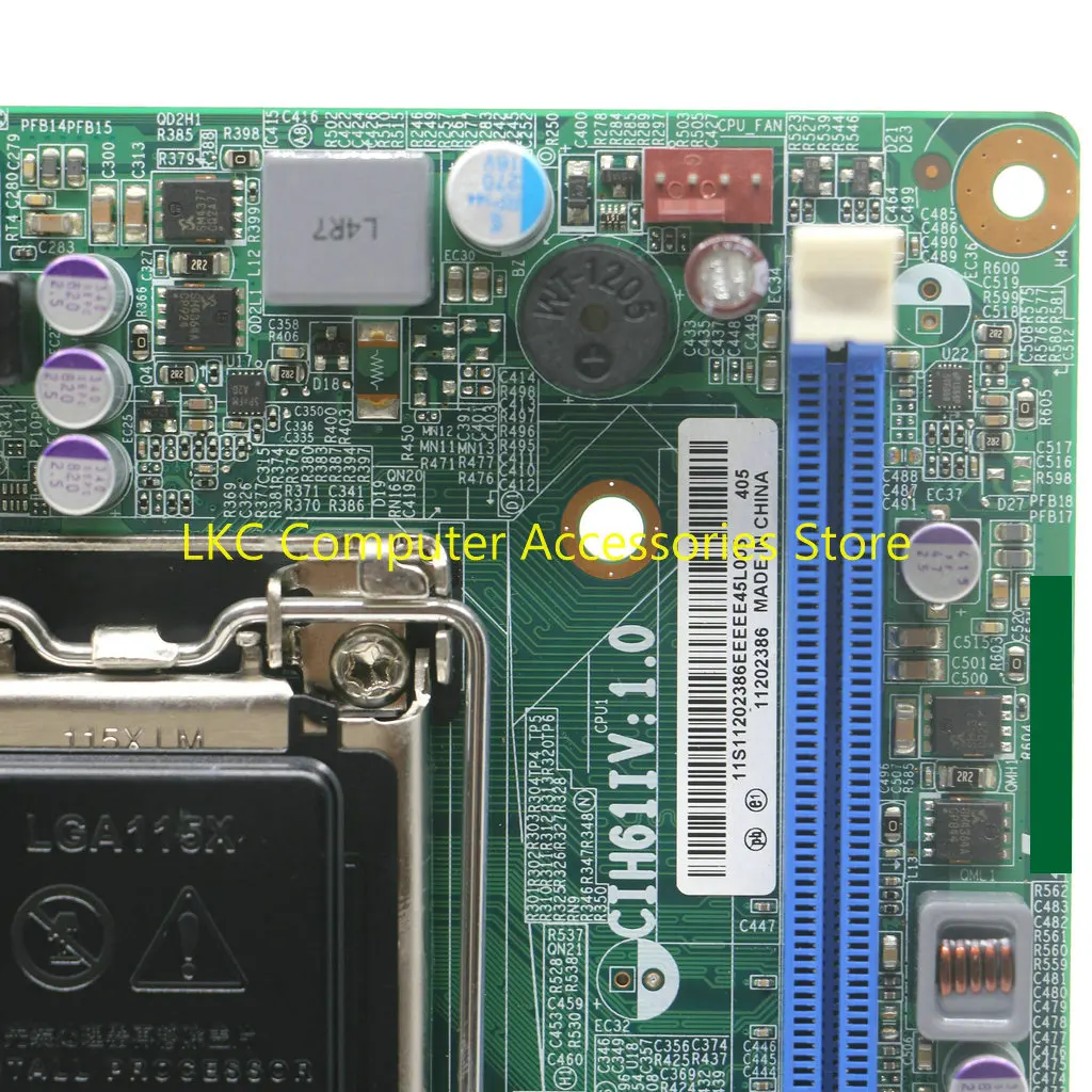 Imagem -05 - Placa-mãe para Lenovo Desktop Thinkcentre H520e Er202 Cih61i V:1.0 Lga1155 90004969 H61h2-lt 100 Testado Novo