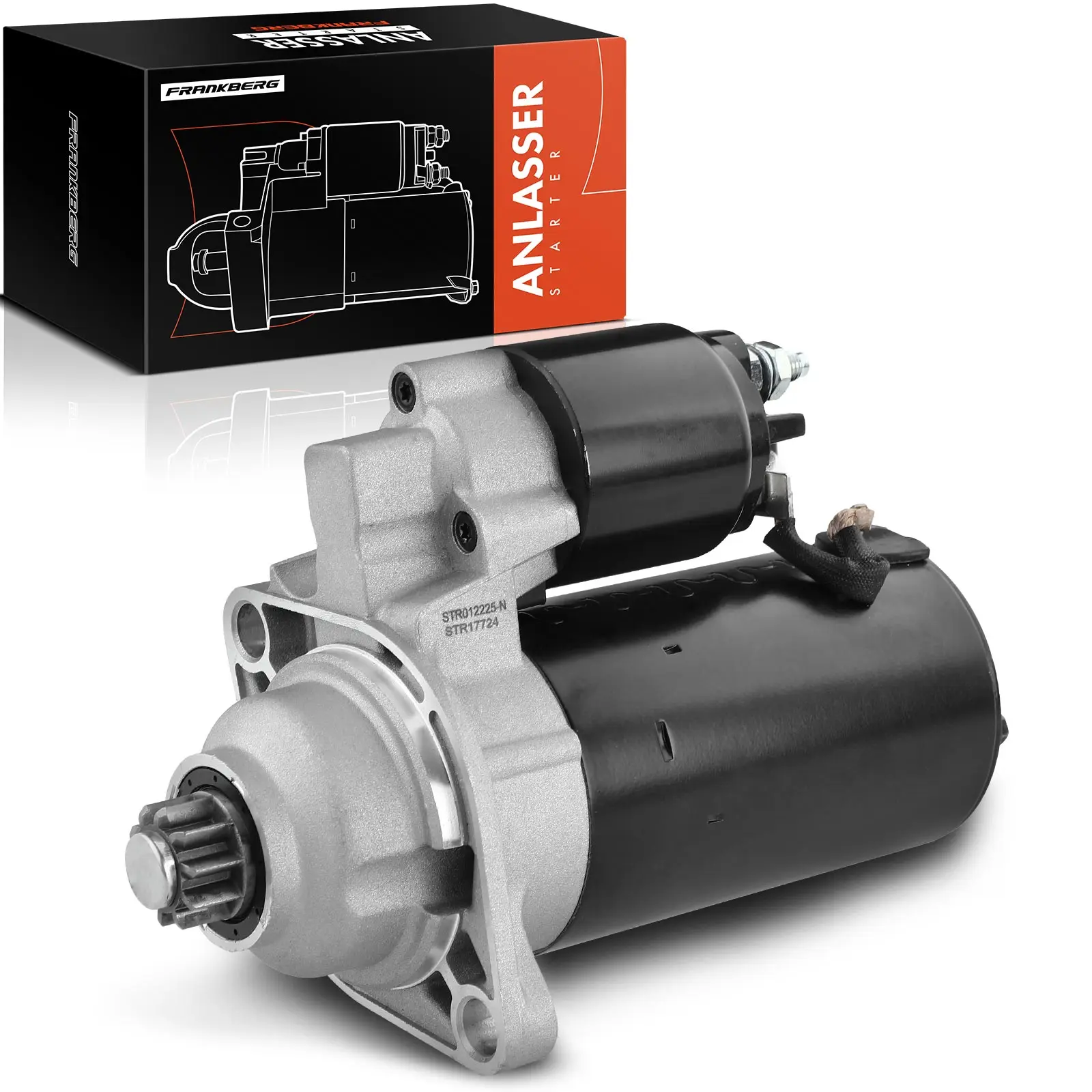 Frankberg 1x Starter voor VW Golf Cabriolet IV Van Polo Classic Lupo Passat New Beetle Sharan Vento 02 A911023J 02A911024