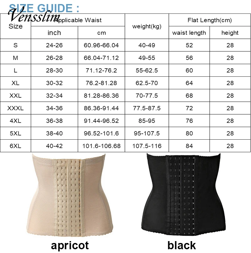 Vensslim Waist Trainer for Men Corset with 7 Steel Bones Stomach Belt Waist Trimmer Belly Girdle for Fitness Body Shaper Corset