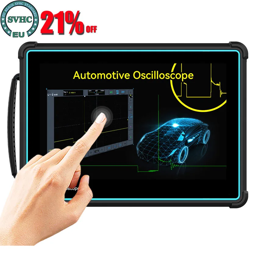 ATO1004 Automotive Diagnostic Oscilloscope  10.1 '' LCD Full Touch Screen Tablet Oscilloscope 4 Analog Channels Max. 110Mpts