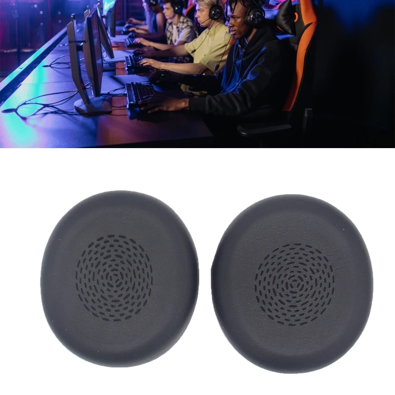 1Set Ear Pads Pillow Cover Black Memory Foam Replacement for Evolve2 75 PC Wireless , Comfortable to Wear