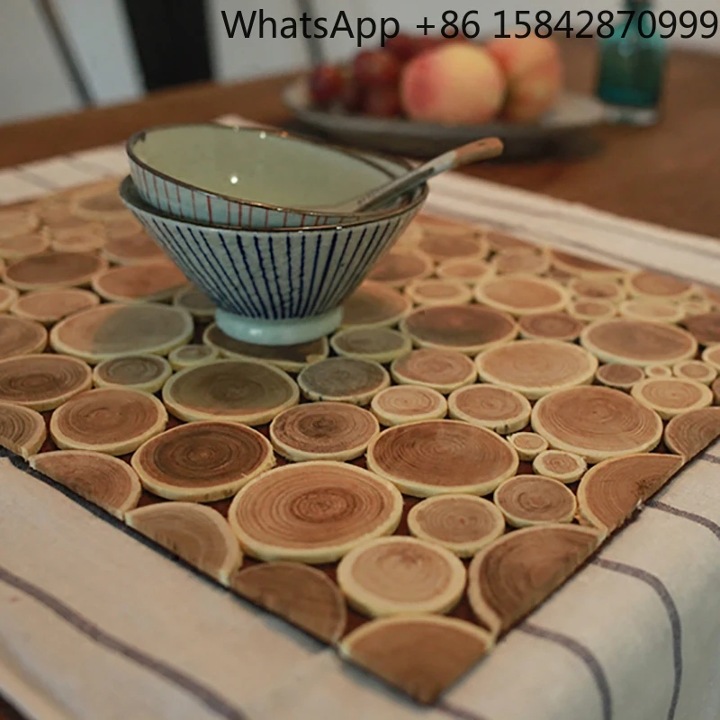 

Log coaster creative placemat