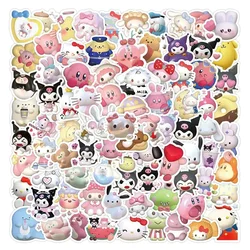 50/100 pz 3D stereoscopico Sanrio adesivi carino fai da te decorativo impermeabile adesivi Anime Kuromi My Melody kawai cassa del telefono