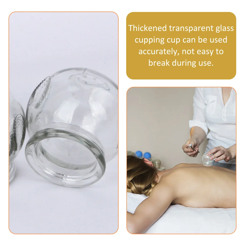 8 قطعة مجموعة الحجامة أكواب فراغ زجاجية صغيرة أداة علاج تدليك الجسم أكواب شفط صينية لتخفيف الآلام جهاز الحجامة السموم #2