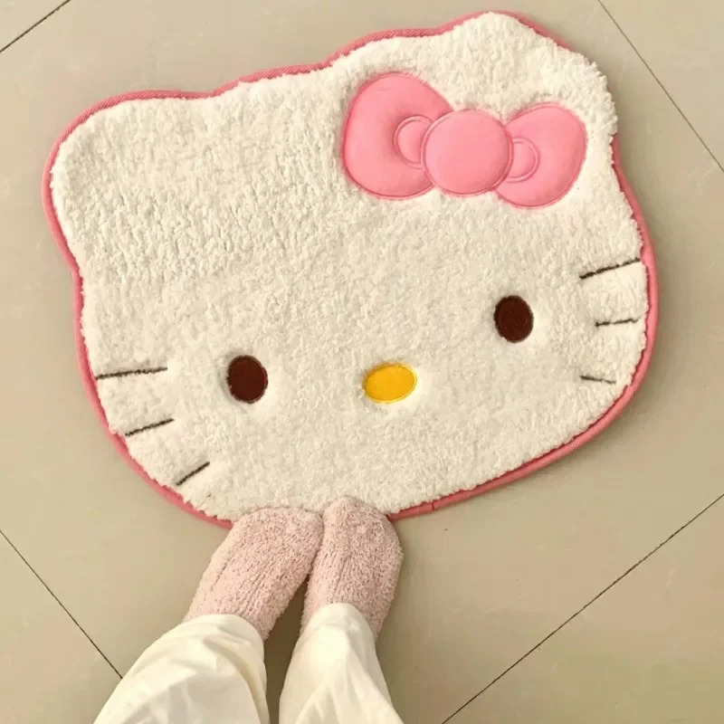 Kt Hellokitty Carpet Home Soft Fur Rugs Children Girls Bedroom Living Room Cartoon Peripheral Girl Heart Floor Mat Large Gift