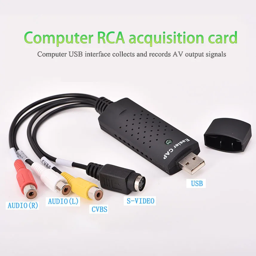 USB 2.0 إلى RCA مهائي كابلات محول للتلفزيون DVD VHS بطاقة التقاط الصوت والفيديو دعم Windows XP/2000/Vista/Win7 #1