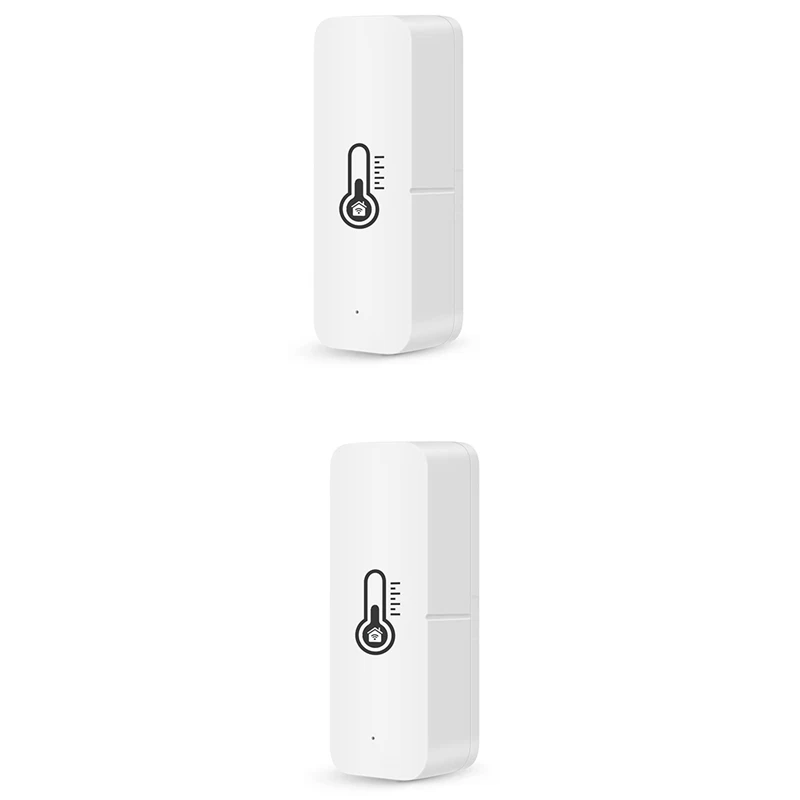 

2Pcs Tuya Smart Temperature And Humidity Sensor Battery Powered Security With Tuya Smart Life App