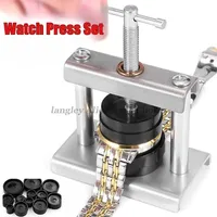 Watch Tools Repair Professional Back Cover Presser Set Metal Watchmaker Maintenance Tools For Case Closing Cover 12pcs/18pcs