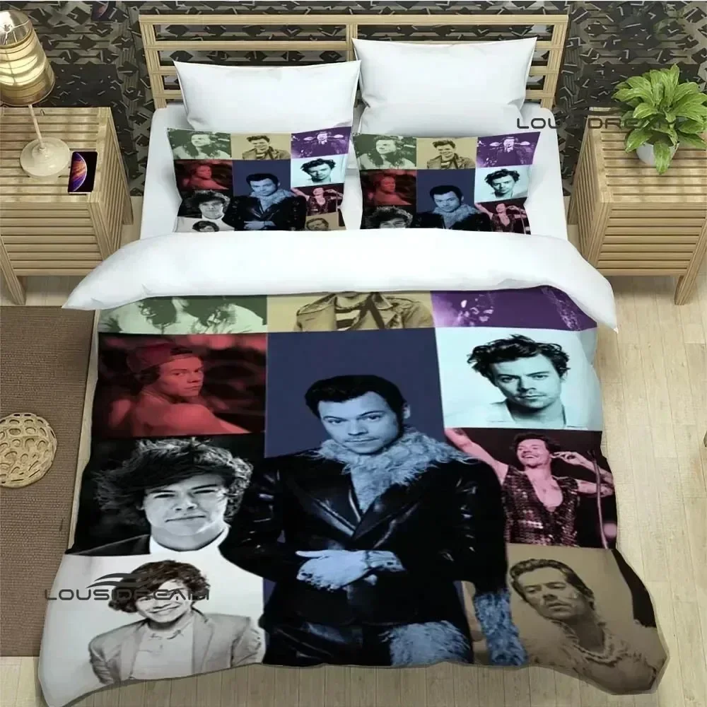 Luxury New 3D Print Singer H-Harry-Styles Bedding Sets exquisite bed supplies set duvet cover bedding set luxury birthday gift