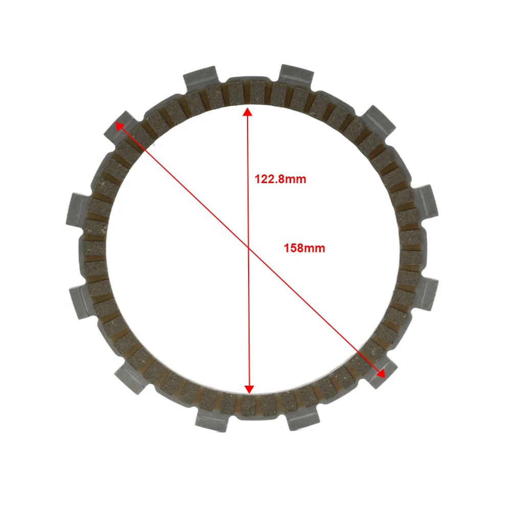 9x Motorcycle Clutch Friction Discs For BMW F800GS 2011-2020 For F800GT 2013-2020 For F800R 2009-2018 For F700GS 2013-2015