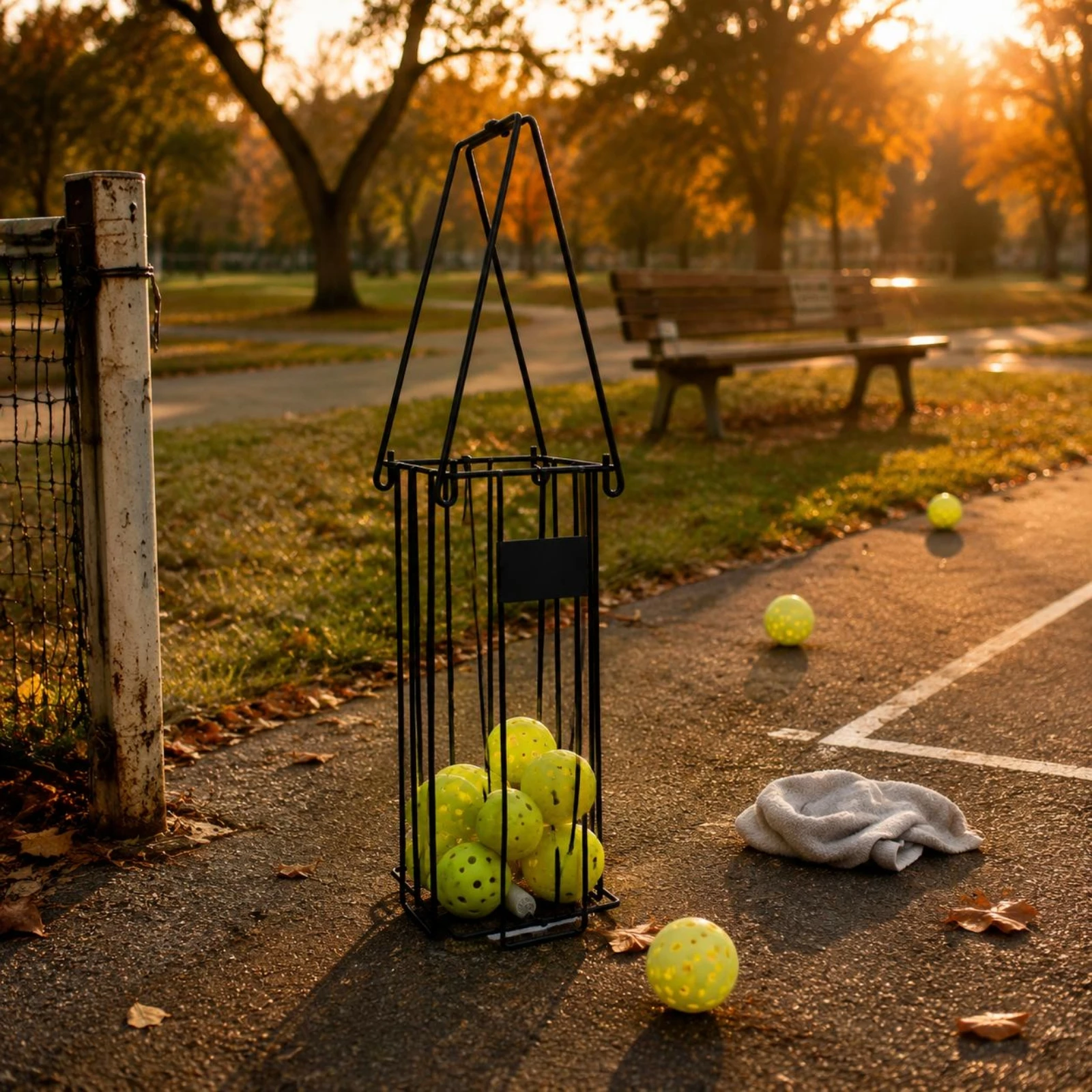 

Press-down Ball Picker Lightweight Pickleball Ball Collector Pickleball Picker Basket Space-Saving Sports Equipment for Coaches