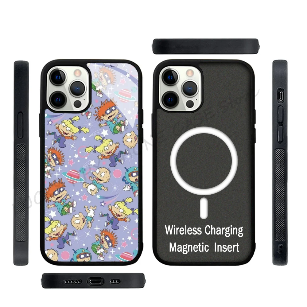 

Funny Phone Case Phone Case Strong Magnetic For IPhone 15 14 13 Pro Max 11 12 Mini R-Rugrats For Magsafe