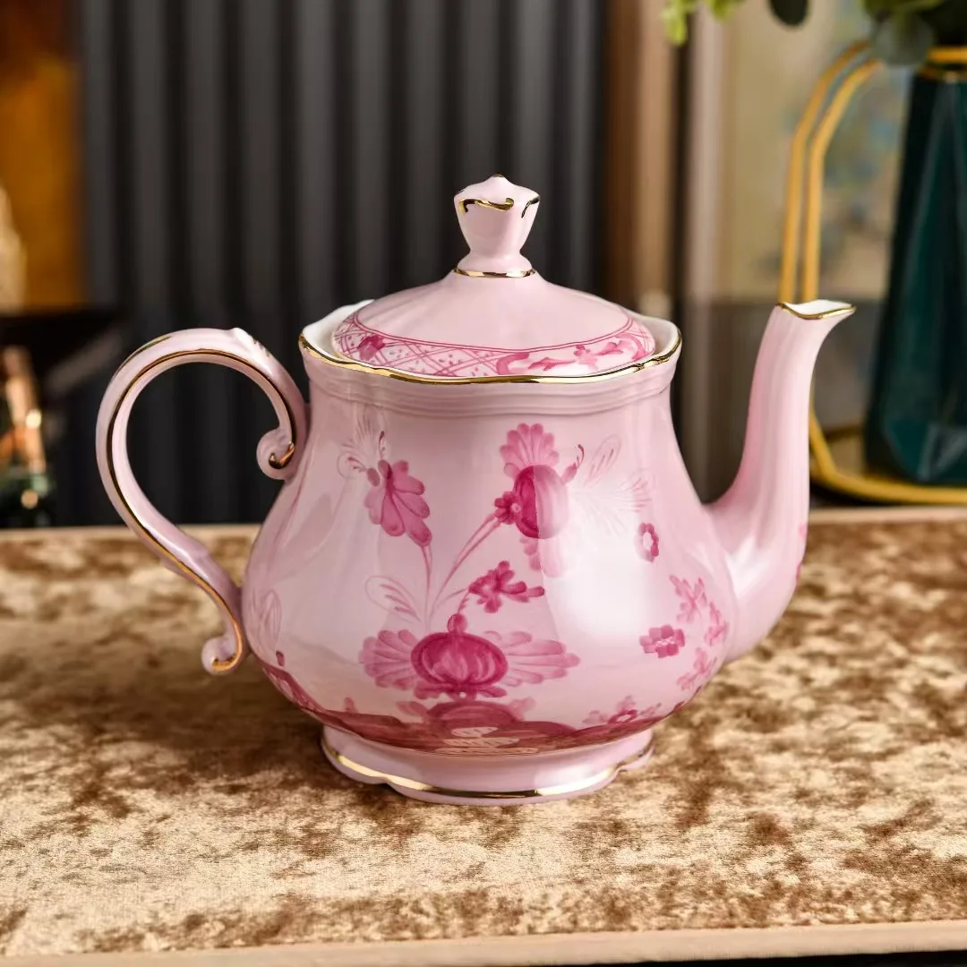 19*15cm 600ml Porcelain Tea Pot Bone China Teapot