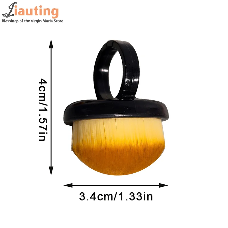 5/10 قطعة فرش الأظافر الدائري منظف الغبار مانيكير المهنية حساسة فرشاة ناعمة مانيكير الفن هلام البولندية أداة إزالة الصواميل