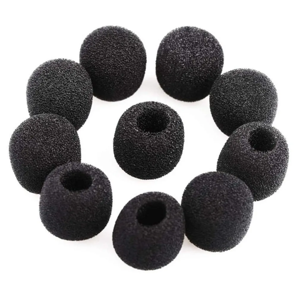 Ivinxy 10PCS Microphone Windscreen Sponge Cover Headset Mic Foam Cover Protective Cap for Gooseneck Meeting Mic Microphone cover image 2