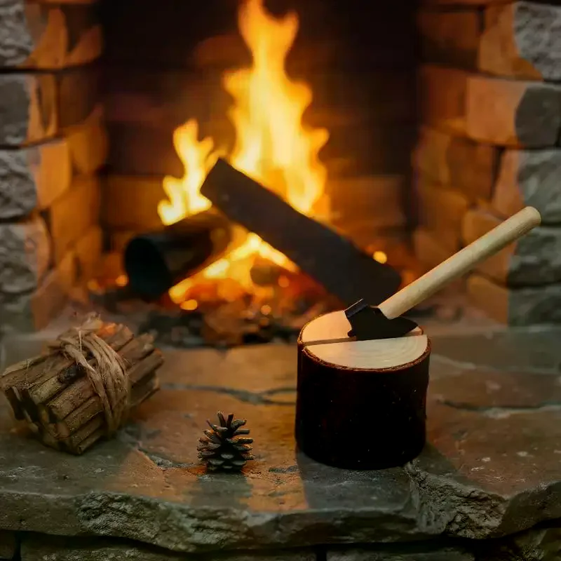 Chic 1:12 Scale Miniatures for Dollhouse - Chicken Nest, Axe, Countryside Toilet, 1/3Pcs