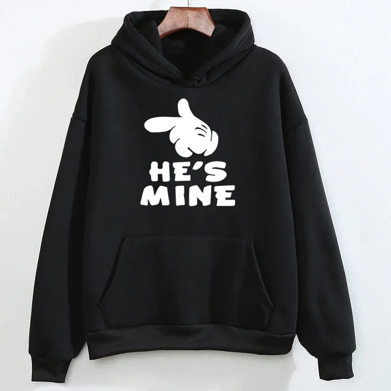 Autumn I'm Hers He's Mine Lover Matching Couple Hoodies Sweatshirt Tops Fashion Harajuku Hoodies Streetwear 2024 Hoodie