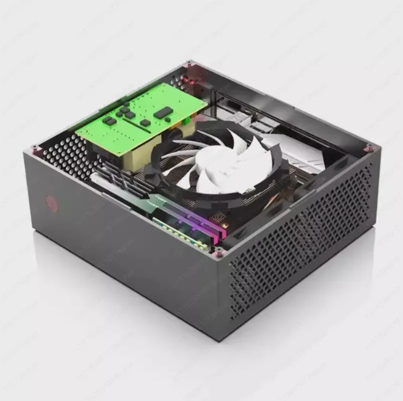 3L Mini DC-V3 Core Mini-ITX Case – Custom Chassis for DC Power Supply, Compact Desktop Build