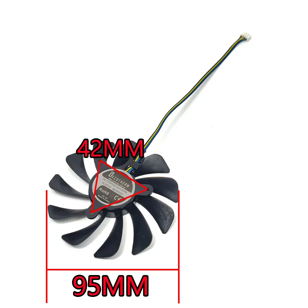 NEW Cooling Fan 95MM 4PIN XY-D10015SH RTX3050 AERO ITX GPU Fan For MSI GeForce RTX 3060Ti 3060 3050 AERO ITX Graphics card Fan